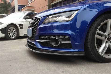 Carbon Fiber Front Bumper Lip Spoiler For Audi A Sline Buy Front Lip