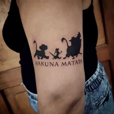 Striking Hakuna Matata Tattoos To Lean Back On For Nostalgia