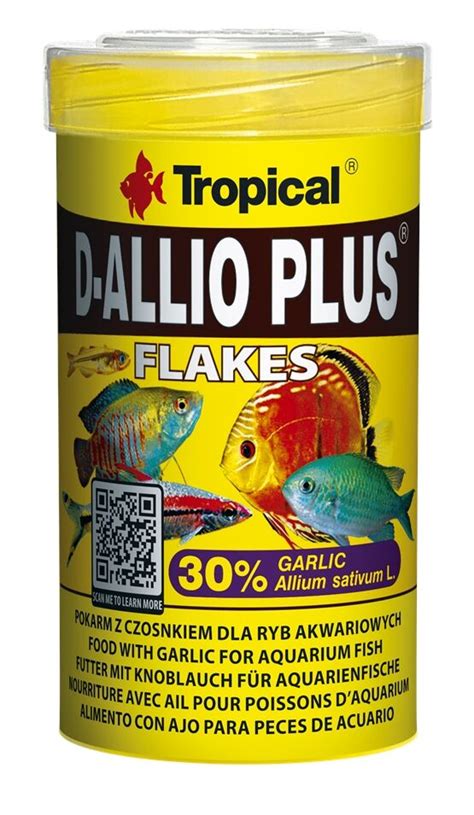 Pokarm dla ryb D Allio Plus płatek 100 ml 20 g Tropical Bricomarche pl