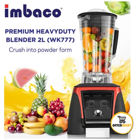 Imbaco Premium Commercial Heavy Duty Blender Wk L W New