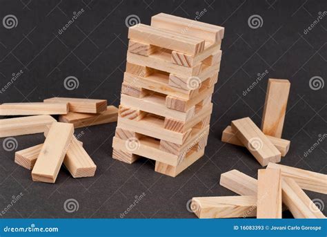 Block Tower Building Game stock image. Image of building - 16083393