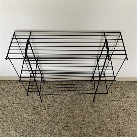 Blazing Auctions 1960 S Black Wire Rack Bookshelf