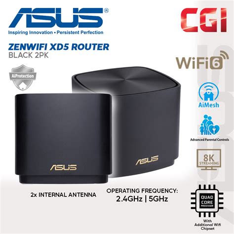 Asus Zenwifi Ax Mini Xd Wifi Mhz Mbps Sq Ft Aiprotection