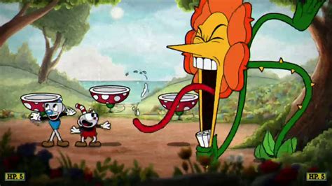 Cuphead Gameplay 2 Ribby And Croaks Cagney Carnation And Baroness