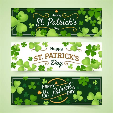 Banner St Patrick's Day with Green Color 1971339 Vector Art at Vecteezy