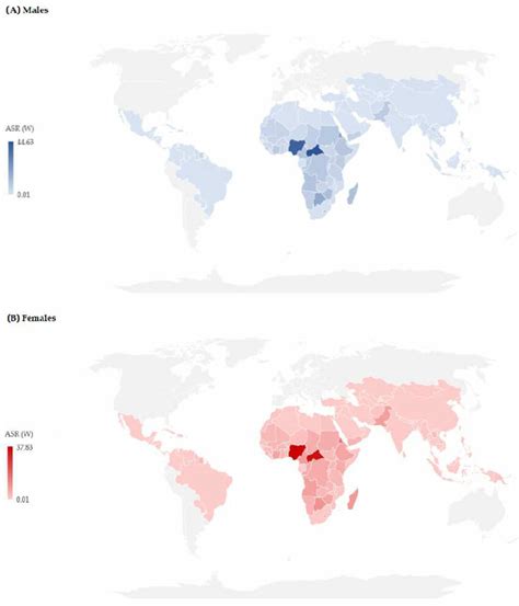 Estimated Age Standardized Rates Asrs Per 100000 Population Of Download Scientific Diagram