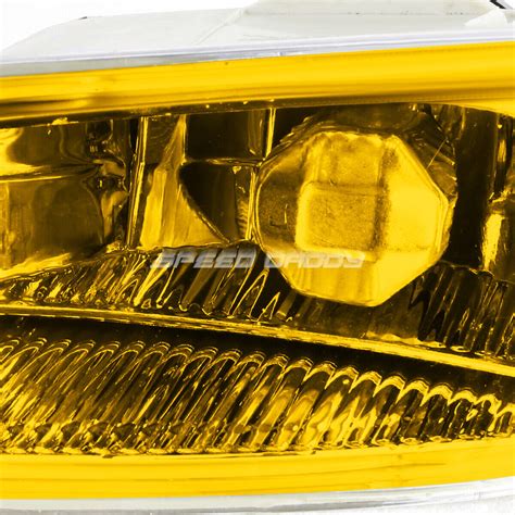 CHROME HOUSING HEADLIGHT AMBER SIDE LIGHT YELLOW FOG LAMP FOR 03 08