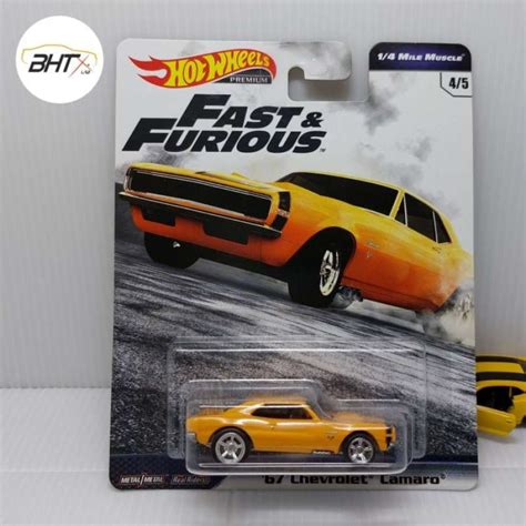 Promo Hot Wheels Premium 67 Chevrolet Camaro 1 4 Mile Muscle Fast Furious Diskon 23 Di Seller