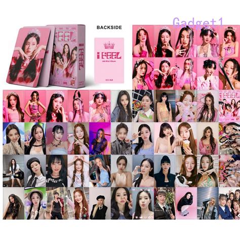 55pcsset Kpop Gi Dle Photo Cards New Album I Feel Queen Ver Lomo Cards Hd Printed Minnie