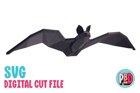 Bat Papercraft Sculptures Printable D Puzzle D Papercraft