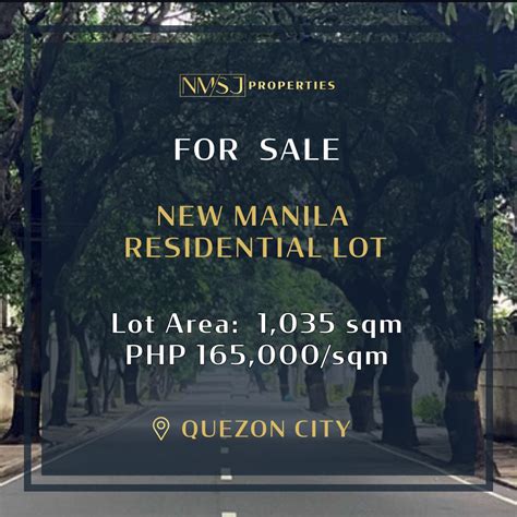 New Manila Quezon City Lot For Sale Near Robinsons Magnolia Property