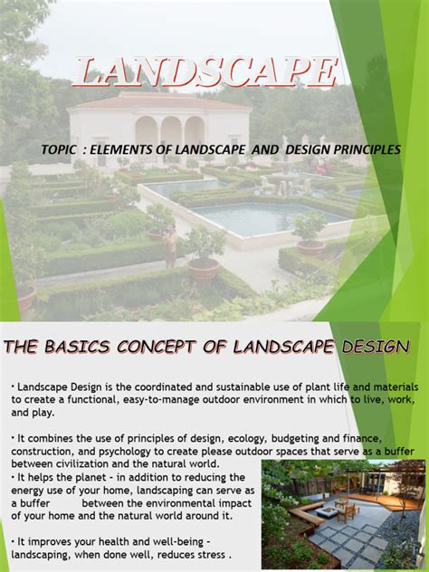 Landscape Design Principles | PDF