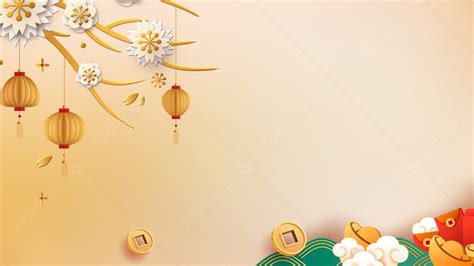 Golden Chinese New Year Powerpoint Background For Free Download ...