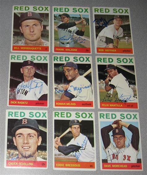 Lot Detail Topps Lot Of Autographed Red Sox W Schilling