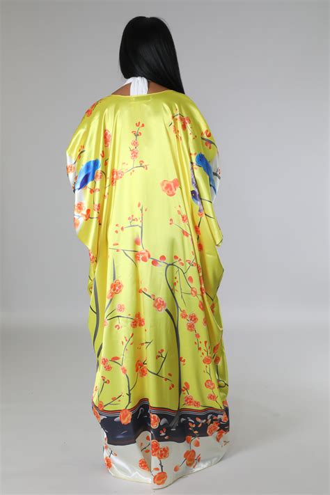 Yellow Cherry Blossom Kimono Luxe On 7th