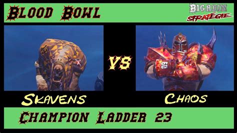 Blood Bowl Ccl Skavens Vs Chaos Youtube