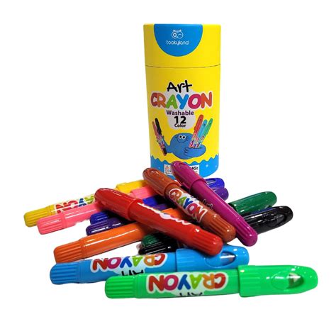 Silky Washable Crayons 12 Pack