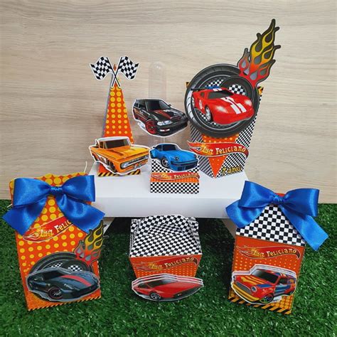 Kit Lembrancinhas Hot Wheels Caixas Elo