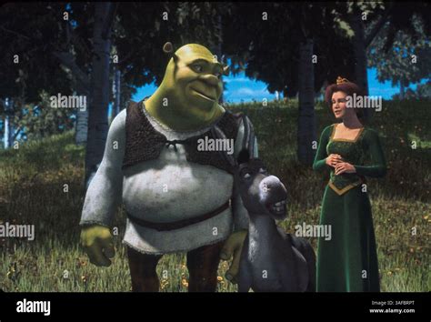 shrek fiona donkey  res stock photography  images alamy