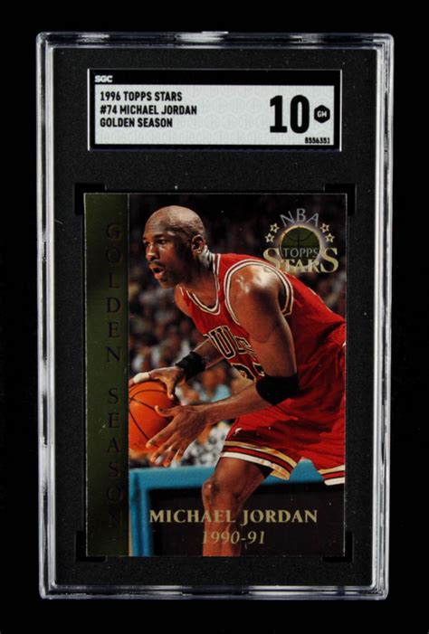 Michael Jordan 1996 Topps Stars 74 SGC 10 Pristine Auction