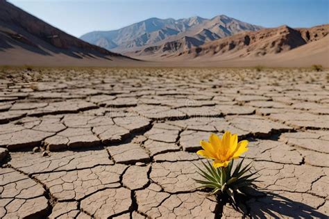 Flower In The Desert Is Dry Land Daisy Stock Image Image Of Nature