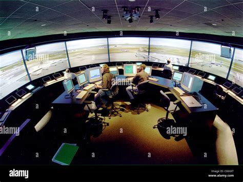 Nasas Virtual Airport Tower At Ames Research Center 1995 Stock Photo