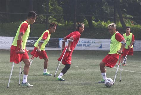 Latihan Perdana Timnas Amputasi Jelang Piala Dunia Republika Online