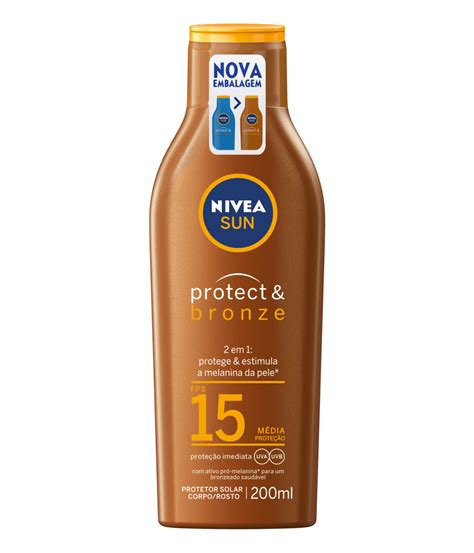 NIVEA SUN Protetor Solar Protect Bronze FPS15 200ml