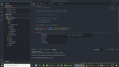 Node Js Autocomplete Nodejs Not Working In Vscode Stack Overflow