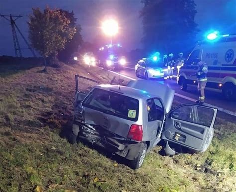 Wypadek Pod Kwilczem Jedna Osoba Zosta A Poszkodowana W Zderzeniu