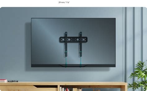 Fixed TV Wall Mount for 35-65 inch TVs ONKRON FM5, Black