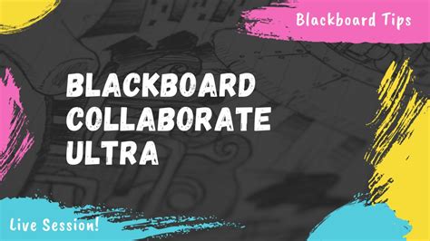 Blackboard Collaborate Ultra YouTube