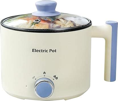 Amazon Yoolyqi Electric Hot Pot L Ramen Cooker Dual Power Mini Portable Multi