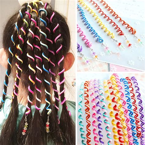 M Mism 1 Set6 Pcs Women Girl Hair Styling Twister Clip Braider Tool Diy Accessories Multi Color