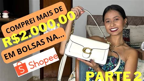 Comprinhas Da Shopee Bolsa Coach Voc Precisa Ver Os Detalhes Youtube