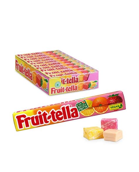 FRUITTELLA FRUIT CANDY VEGAN STICK X 20 PIECES