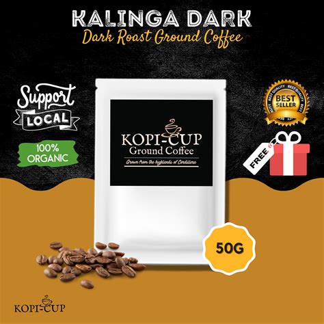 Kopi Cup 50g Kalinga Dark Robusta Dark Roast Medium Fine Freshly