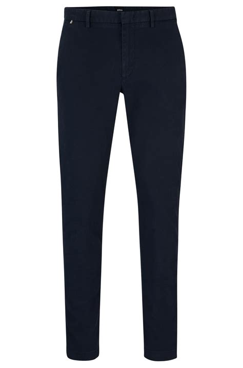 Boss Slim Fit Chinos In A Stretch Cotton Blend