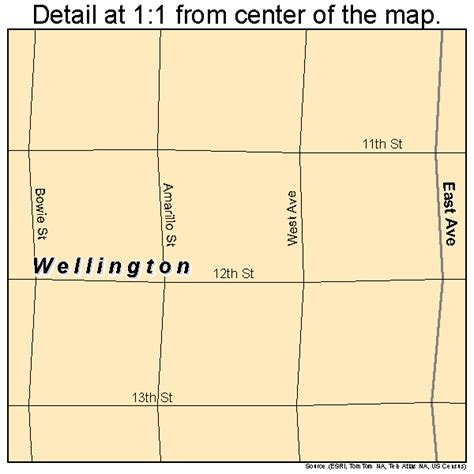 Wellington Texas Street Map 4877152