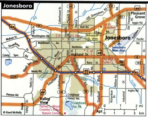 Jonesboro city road map for truck drivers toll free highways map - usa