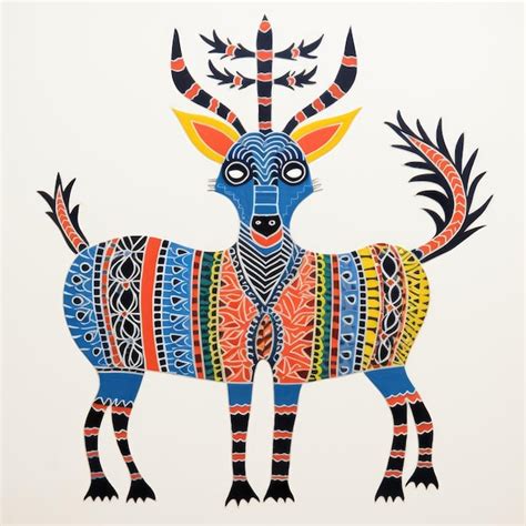 Premium AI Image | Gond Art is a traditional tribal art form ...