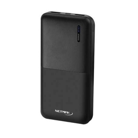 Cargador Portátil de 10 000 mAh Type C 2xUSB 2 1A NETMAK P