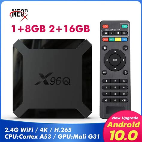 IP TV Box Android 10 X96Q HDMI 2 0A 2 4G Wifi Allwinner H313 Quad Core