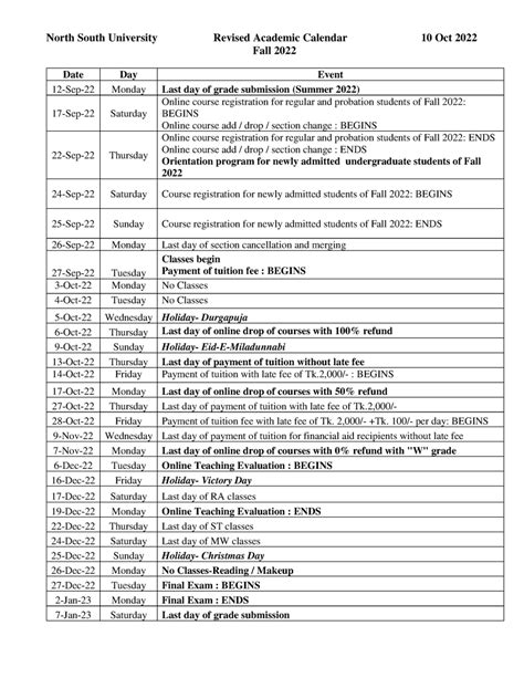 Nsu Academic Calendar 2024 Good Calendar Idea