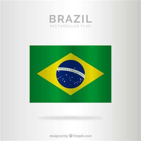 Premium Vector Flag Of Brazil