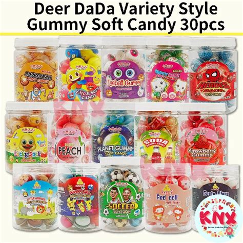 Halal Deer Dada Soft Gummy Candy With Fruit Jam 30pcs Eyeball Earth