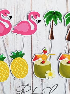 Topper Tardezinha Tropical Compre Produtos Personalizados No Elo