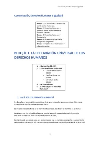 Bloque La Declaraci N Universal De Los Derechos Humanos Pdf