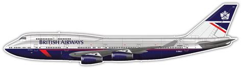 Boeing British Airways Th Anniversary G Bnly Vinyl Sticker