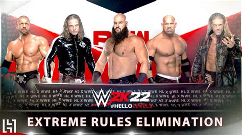 WWE 2K22 Braun Strowman Vs Goldberg Vs Riddle Vs Edge Vs Triple H